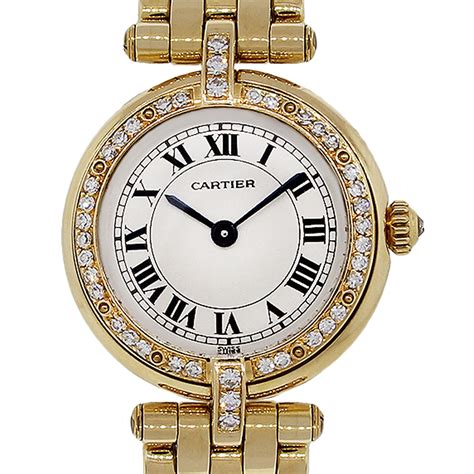 women's cartier watch gold